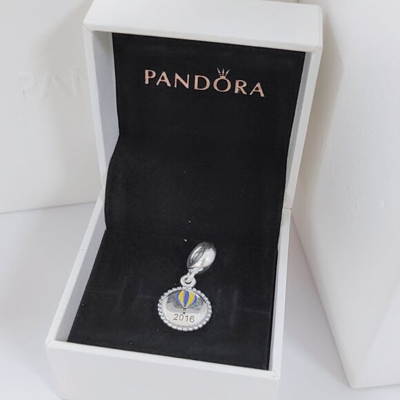 Pandora 2016 World Hot Air Balloon Exclusive Dangle Charm S925 Silver with box - Picture 2 of 11